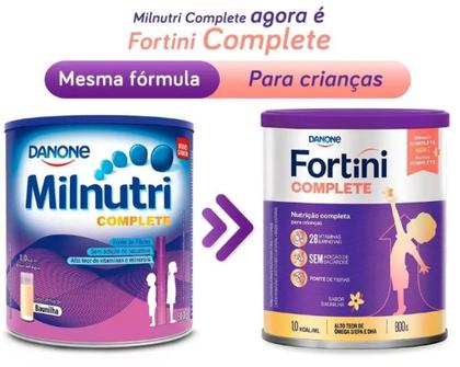 Imagem de Fortini Complete Baunilha 800g - Danone
