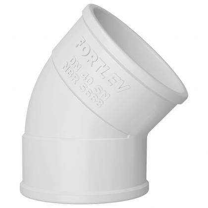 Imagem de Fortlev Cotovelo Joelho para Esgoto Branco com Diversos Tamanhos