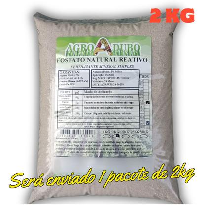 Imagem de Fosfato Natural Reativo 2kg Rica Fonte de Fosforo Pó de Rocha