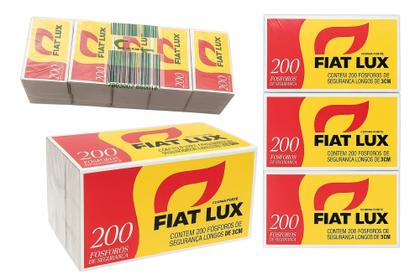 Imagem de Fósforo Fiat Lux Longos 5cm - 200 Unidades Pacote com 16 caixa atacado