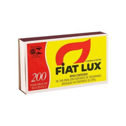 Imagem de Fósforo Fiat Lux Longos 5cm - 200 Unidades Pacote com 16 caixa atacado