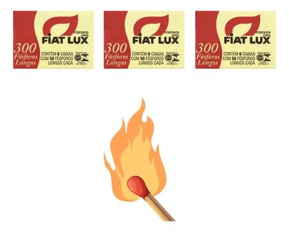 Imagem de Fósforo Longo Fiat Lux 6 Caixas Com 50u caixa master 20 pacotes