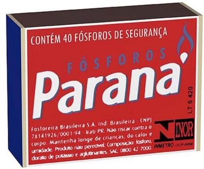Imagem de Fosfóro Paraná Madeira Eco40 com 02 pacotes com 10 unidades cada