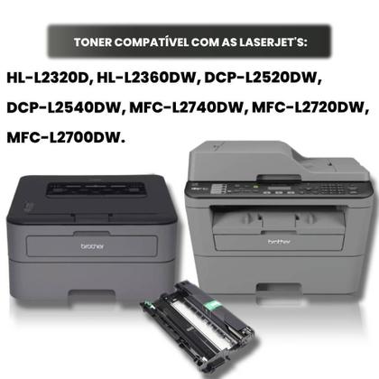 Imagem de Fotocondutor DR2340 DR2370 DCP-L2520DW MFC-L2720DW- Compatível 12k