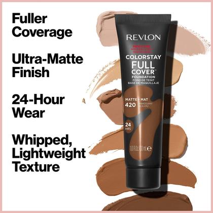 Imagem de Foundation REVLON ColorStay, capa completa, de longa duração, marfim fosco
