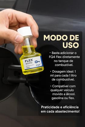 Imagem de Fq4 Flex Aditivo 200ml Para Carros Flex Etanol Gasolina