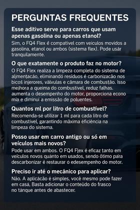 Imagem de Fq4 Flex Aditivo 200ml Para Carros Flex Etanol Gasolina