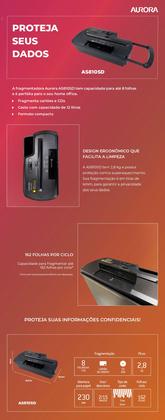 Imagem de Fragmentadora AS810SD Papel Picador/Cd/Cartão 8 Folhas 220V