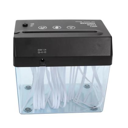 Imagem de Fragmentadora automatico portatil triturador picador de papel para mesa cortador folhas usb pilhas bivolt