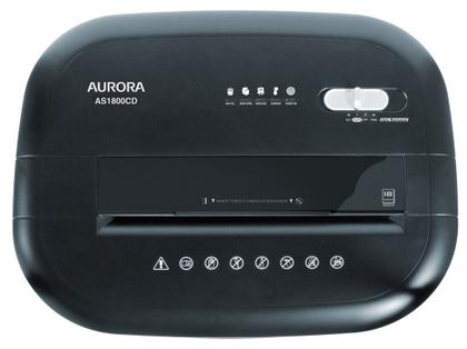 Imagem de Fragmentadora de Papel Aurora 18 Folhas com Cesto As1800CD2 220V Preta