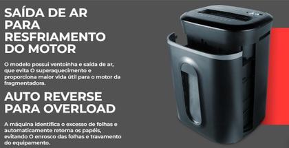 Imagem de Fragmentadora de Papel Aurora 18 Folhas com Cesto As1800CD2 220V Preta