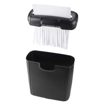Imagem de Fragmentadora de Papel e Cartão 6 Folhas 10L Corte em Tiras 127V Multilaser OF009