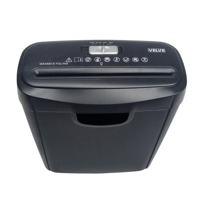 Imagem de Fragmentadora Papel Cartão 6 Folhas Trituradora Picotadora VELVE FR1
