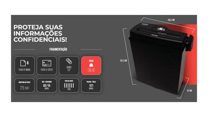 Imagem de Fragmentadora Picotadora 220V 240V A4 Aurora 6 Folhas Cartão AS600SB