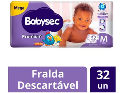 Imagem de Fralda Babysec Galinha Pintadinha Premium Tamanho M 32 unidades