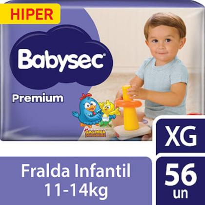 Imagem de Fralda Babysec Premium Hiper XG 56 Unidades