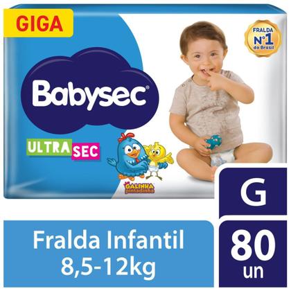 Imagem de Fralda Babysec Ultrasec G 80 Unidades