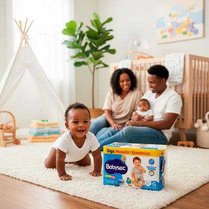 Imagem de Fralda Babysec Ultrasec Giga Tamanho G 80 Unidades Descartáveis