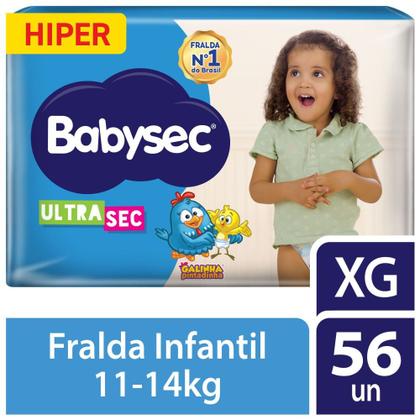 Imagem de Fralda Babysec Ultrasec Hiper XG 56 Unidades