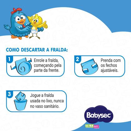 Imagem de Fralda Babysec Ultrasec Hiper XG com 60  unidades - 11 a 14kg