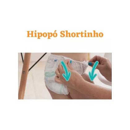 Imagem de Fralda Calça Hipopó Confort Shortinho 1 Linha Pants -  Jumbo  Tamanho M 34 Unidades 