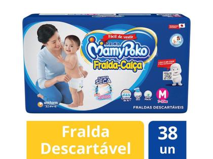 Imagem de Fralda Calça MamyPoko Jumbo Tam. M - 7 a 10kg 38 Unidades