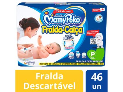 Imagem de Fralda Calça MamyPoko Jumbo Tam. P - 3 a 9kg 46 Unidades