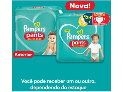 Imagem de Fralda Calça Pampers Ajuste Total Tam. XG 11 a 15Kg 2 Pacotes com 66 Unidades Cada
