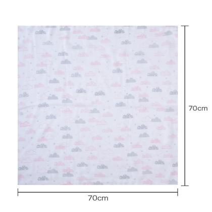 Imagem de Fralda Com Bainha Tecido Duplo Super Luxo 100% Algodão 70x70cm Mami c/ 5 Unidades