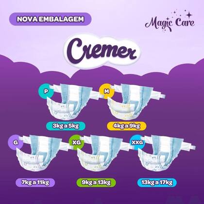 Imagem de Fralda Cremer Magic Care Jumbo G com 20 unidades