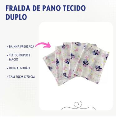 Imagem de Fralda De Pano Luxo Disney Cx Com 05 Unds - Minnie