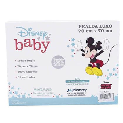Imagem de Fralda de Pano Luxo Disney Sweet 5 un 70 x 70cm na Caixa - DISNEY BABY