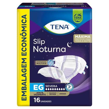 Imagem de Fralda Descartavel Adulto Tena Slip Ultra Noturna Extra Grande - 4 pacotes com 16 Fraldas