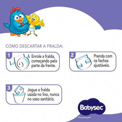 Imagem de Fralda Descartável Babysec Galinha Pintadinha Premium M 32 Tiras