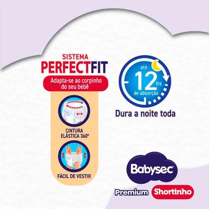 Imagem de Fralda Descartável Babysec Premium Shortinho Hiper G 48 Unidades