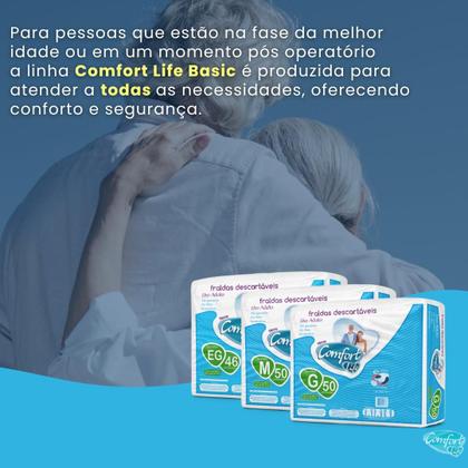 Imagem de Fralda Descartável Geriátrica Adulto Comfort Life Direto da Fábrica Revenda Barato