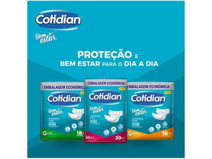 Imagem de Fralda Descartável Geriátrica Cotidian Bem Estar Hiper M Com 20 Unidades