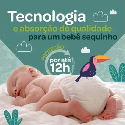 Imagem de Fralda descartável infantil baby members mark xxg 128 unidades  conforto e proteção diária