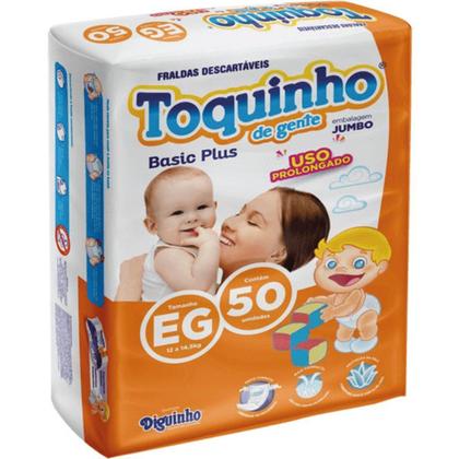 Imagem de Fralda Descartável Infantil TOQUINHO DA GENTE BASIC PLUS