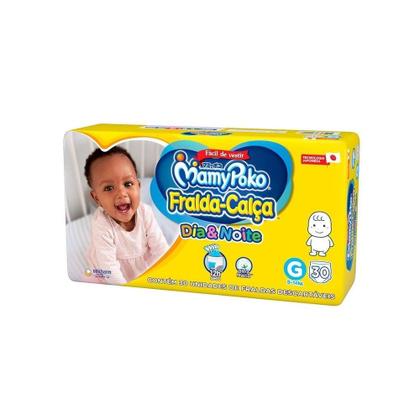 Imagem de Fralda Descartável MamyPoko Calça Dia & Noite Jumbo Tamanho G - 4 Pacotes com 30 Fraldas - Total 120 Tiras