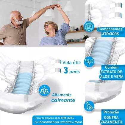 Imagem de Fralda Descartável Noturna Diurna Geriátrica M Vip 50 Atacado 
