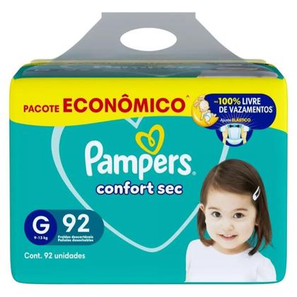 Imagem de Fralda Descartável Pampers Confort Sec G 92 Unidades