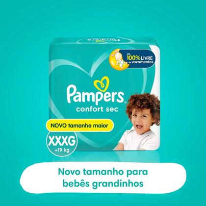 Imagem de Fralda Descartável Pampers Confort Sec Max XXXG 74 Unidades