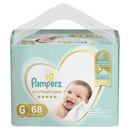 Imagem de Fralda Descartável Pampers Premium Care G 68 Unidades