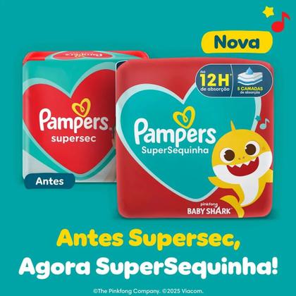 Imagem de Fralda Descartável Pampers Supersequinha Jumbo M 90 Tiras