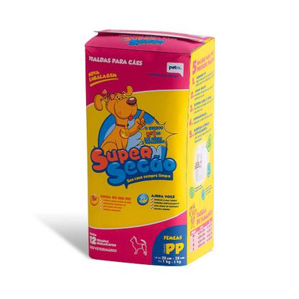 Imagem de Fralda Descartável Super Secão para Cães Fêmea PP C/12 Und