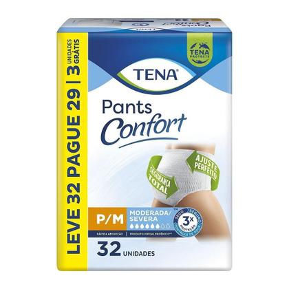 Imagem de Fralda Descartável Tena para Adulto Pants Confort Tamanho P/M - 3 Pcts c/ 32 Frald - Tot 96 Tir - Lev 32 Pag 29