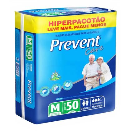 Imagem de Fralda Geriatrica Prevent Care M 1 Pacote Com 50 unidades