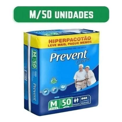 Imagem de Fralda Geriátrica Prevent Hiper M Com 50 unidades