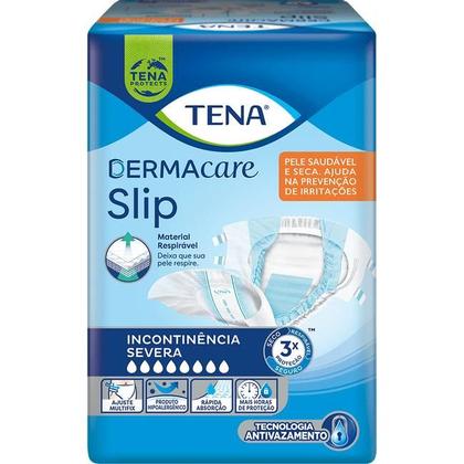 Imagem de Fralda Geriátrica Tena Dermacare Slip M com 8 Unidades